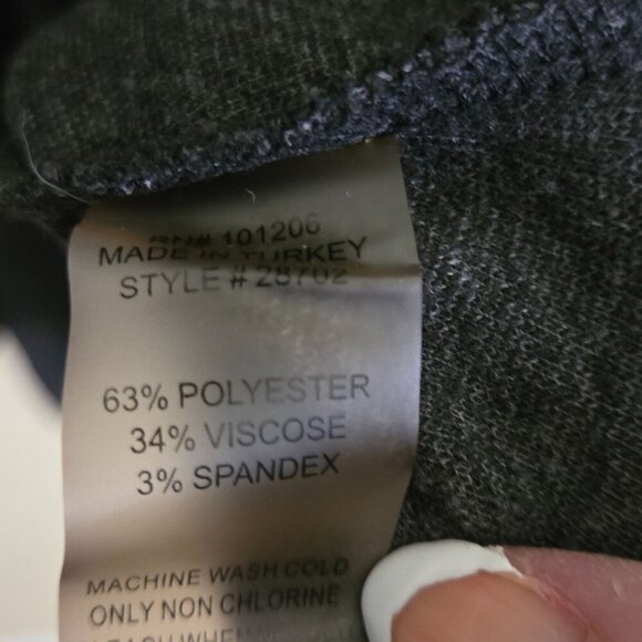 Soft Surroundings Mad About Plaid Tunic Charcoal Buffalo Check Size L - Picture 10 of 11